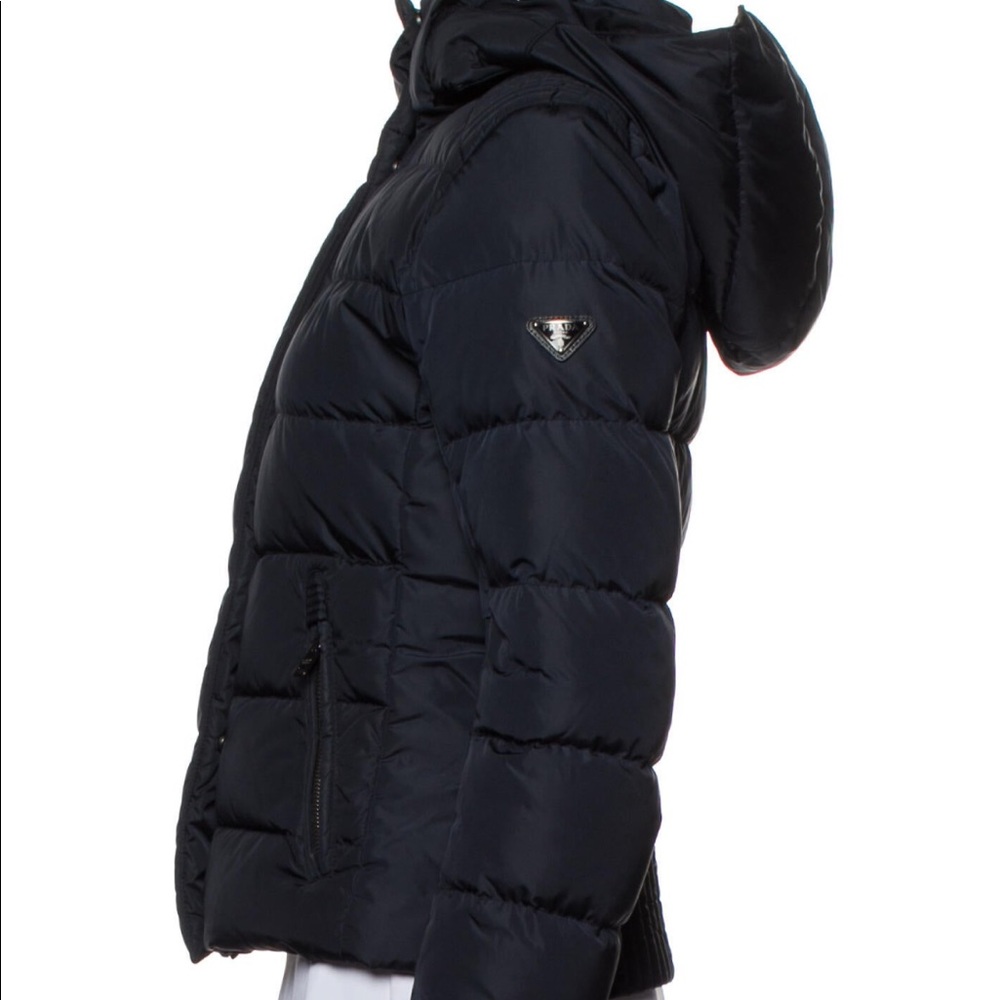 Prada Down Jacket Navy Size Small 40